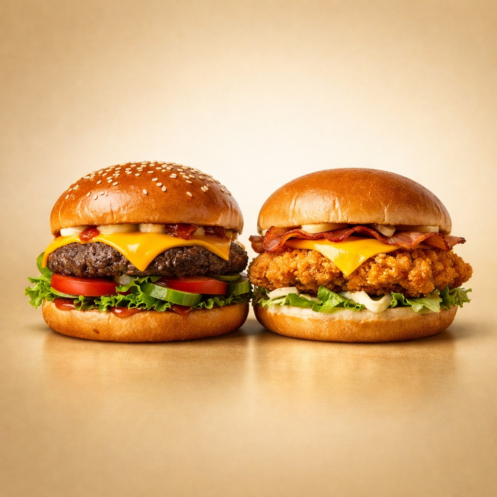 السندويشات والهامبرغر