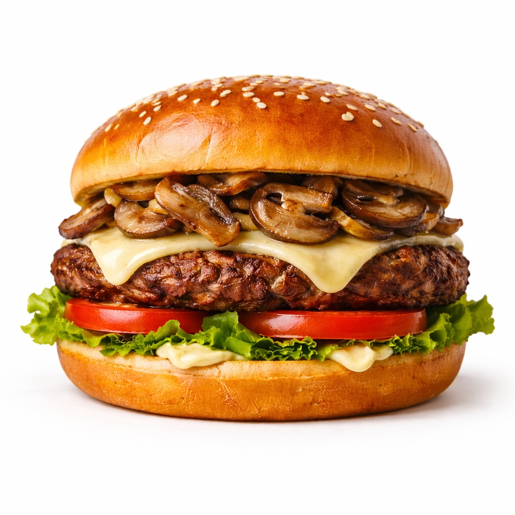 برغر بالفطر