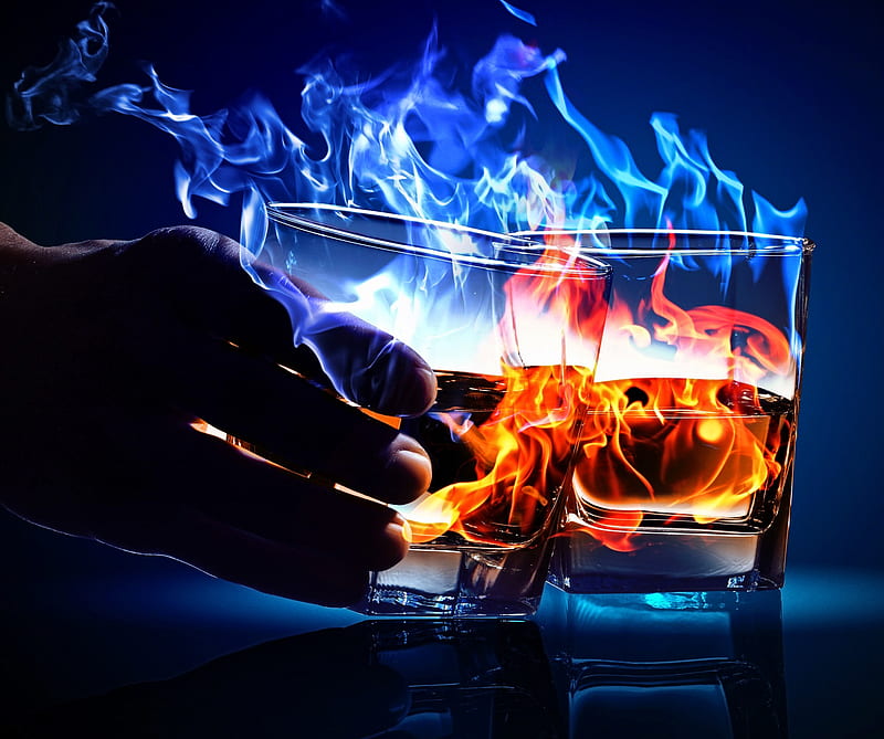 كوكتيل طاقة مشتعل